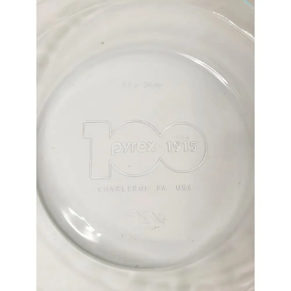 PYREX 100th Anniversary Limited Edition Embossed Pie Plate‎ – 9.5